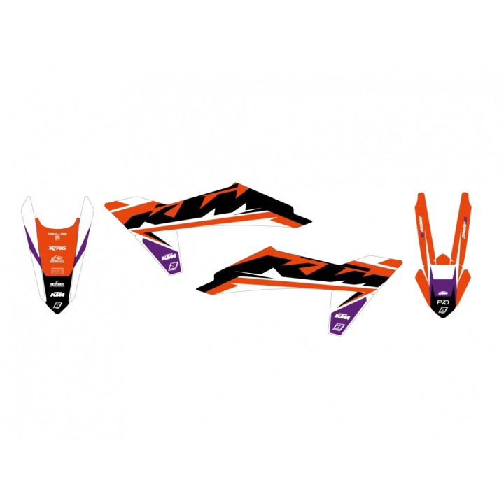 Plastiki i naklejki BLACKBIRD komplet naklejek (oklein) ktm sx/sx-f '23-'24, exc/exc-f '24-'25 dream 5