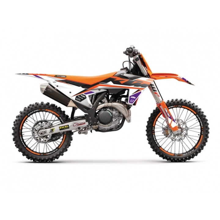 Plastiki i naklejki BLACKBIRD komplet naklejek (oklein) ktm sx/sx-f '23-'24, exc/exc-f '24-'25 dream 5 chrome efx