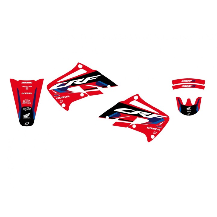 Plastiki i naklejki BLACKBIRD komplet naklejek (oklein) honda crf 450R '02-'04 dream 5