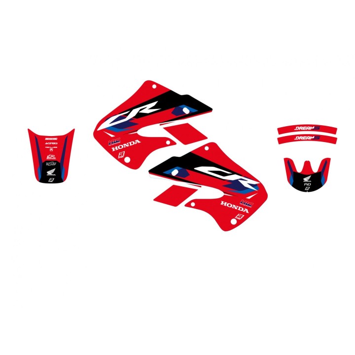 Plastiki i naklejki BLACKBIRD komplet naklejek (oklein) honda cr 125R '98-'99, cr 250R '97-'99 dream 5