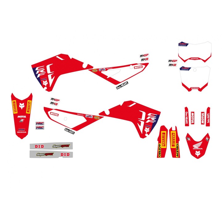Plastiki i naklejki BLACKBIRD komplet naklejek (oklein) honda crf 250R '25; crf 450R '25 replica team hrc