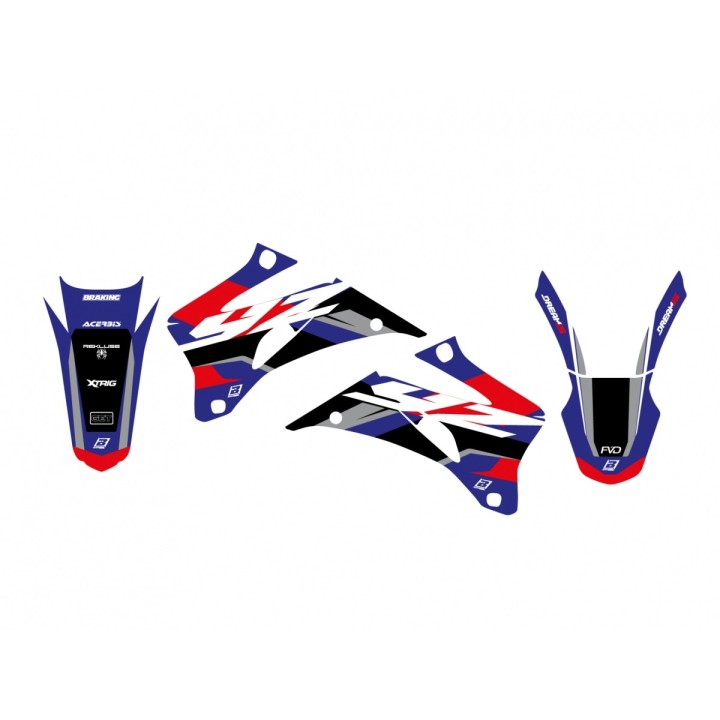 Plastiki i naklejki BLACKBIRD komplet naklejek (oklein) yamaha yz 250/450F '06-'09 dream 5
