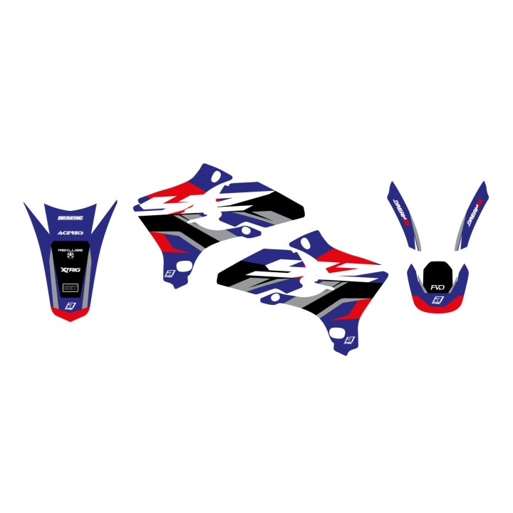 Plastiki i naklejki BLACKBIRD komplet naklejek (oklein) yamaha yz 250/450F '03-'05 dream 5