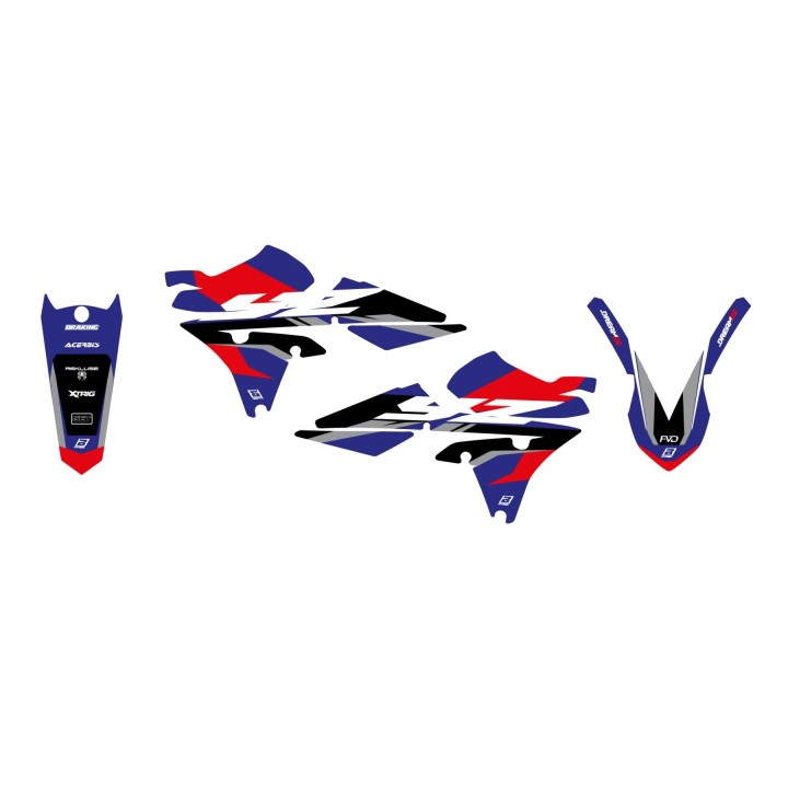 Plastiki i naklejki BLACKBIRD komplet naklejek (oklein) yamaha yz 250F '14-'18, yz 450F '14-'17 dream 5
