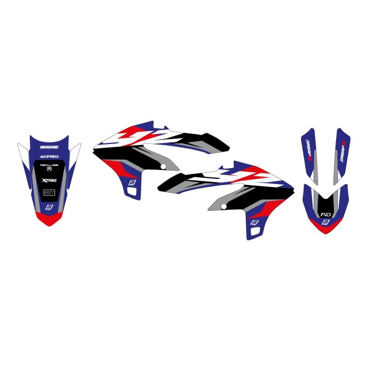 Plastiki i naklejki BLACKBIRD komplet naklejek (oklein) yamaha yz 250F '23-'25; yz 450F '23-'25 dream 5