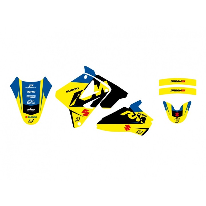 Plastiki i naklejki BLACKBIRD komplet naklejek (oklein) suzuki rm 85 '02-'25 dream 5
