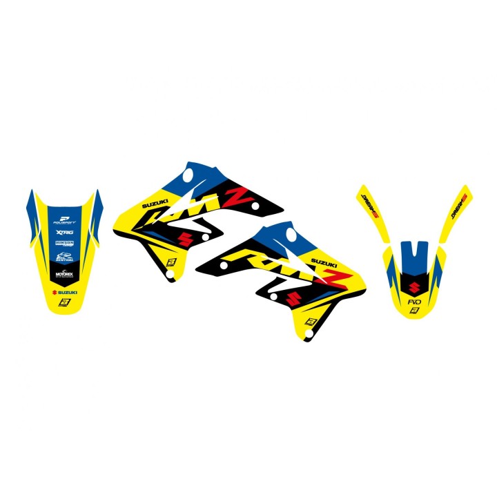 Plastiki i naklejki BLACKBIRD komplet naklejek (oklein) suzuki rmz 250 '07-'09 dream 5