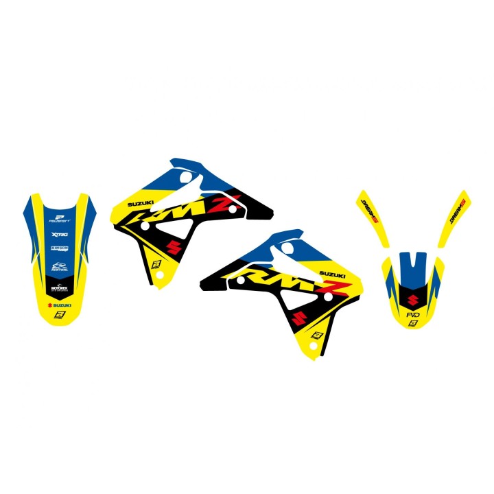 Plastiki i naklejki BLACKBIRD komplet naklejek (oklein) suzuki rmz 450 '05-'07 dream 5