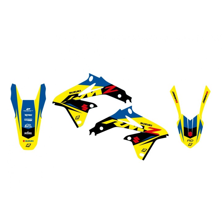 Plastiki i naklejki BLACKBIRD komplet naklejek (oklein) suzuki rmz 450 '08-'17 dream 5