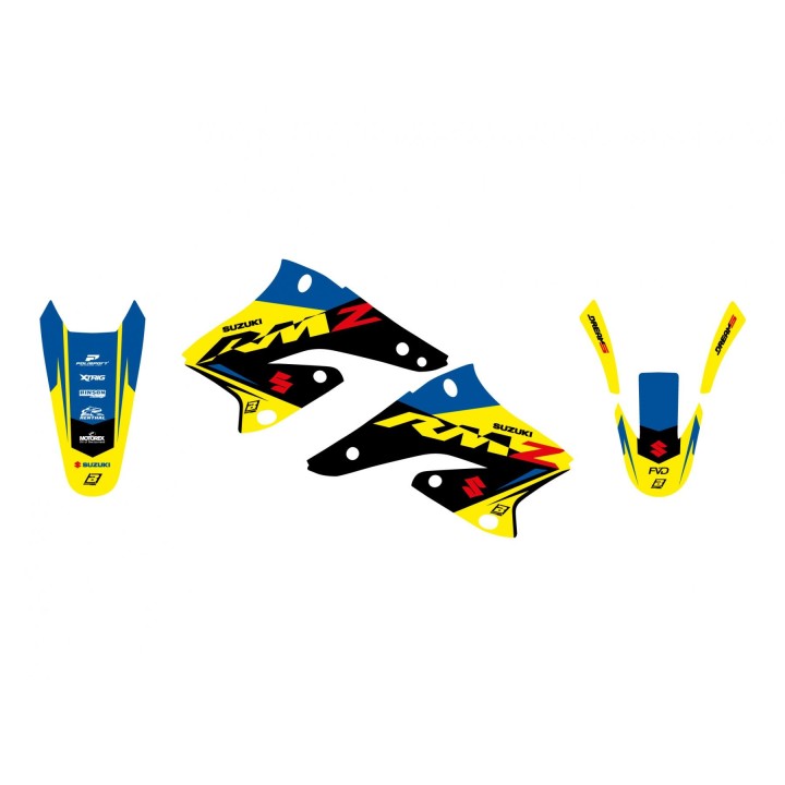 Plastiki i naklejki BLACKBIRD komplet naklejek (oklein) suzuki rmz 250 '04-'06 dream 5