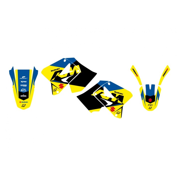 Plastiki i naklejki BLACKBIRD komplet naklejek (oklein) suzuki rm 125/250 '01-'24 dream 5