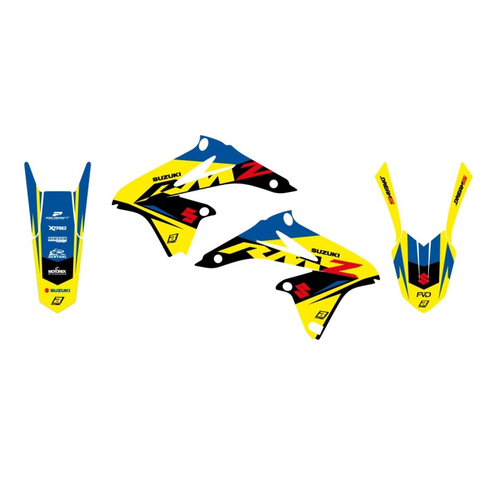 Plastiki i naklejki BLACKBIRD komplet naklejek (oklein) suzuki rmz 250 '10-'18 dream 5