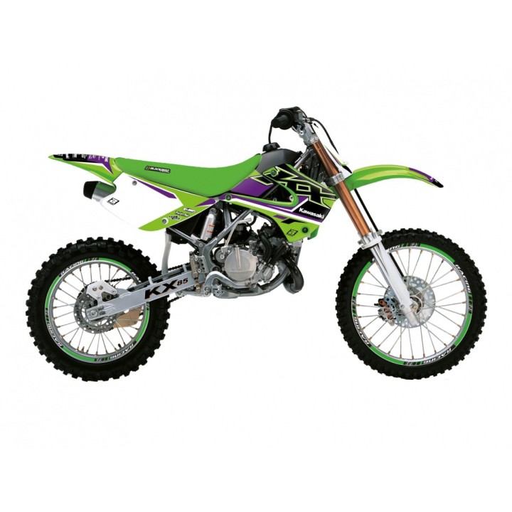Plastiki i naklejki BLACKBIRD komplet naklejek (oklein) kawasaki kx 85 '01-'13 dream 5
