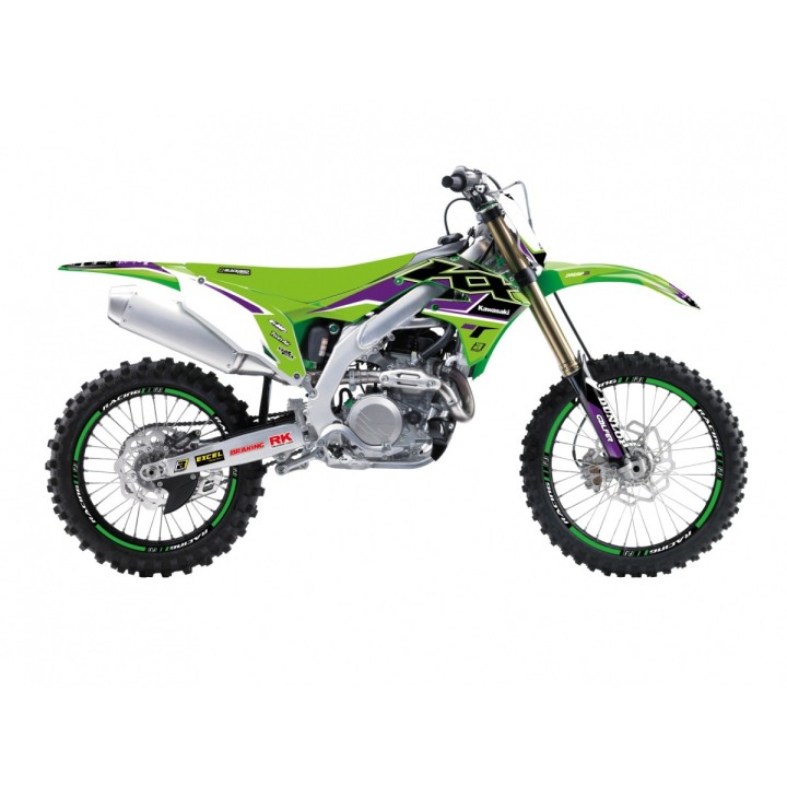 Plastiki i naklejki BLACKBIRD komplet naklejek (oklein) kawasaki kx 250F '21-'23, kx 450F '19-'24 dream 5