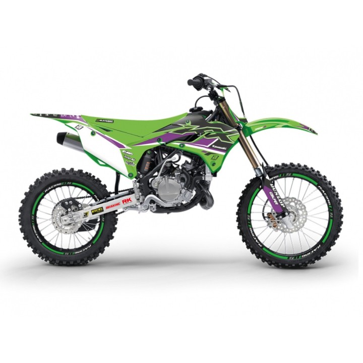 Plastiki i naklejki BLACKBIRD komplet naklejek (oklein) kawasaki kx 85 '22-'23 dream 5