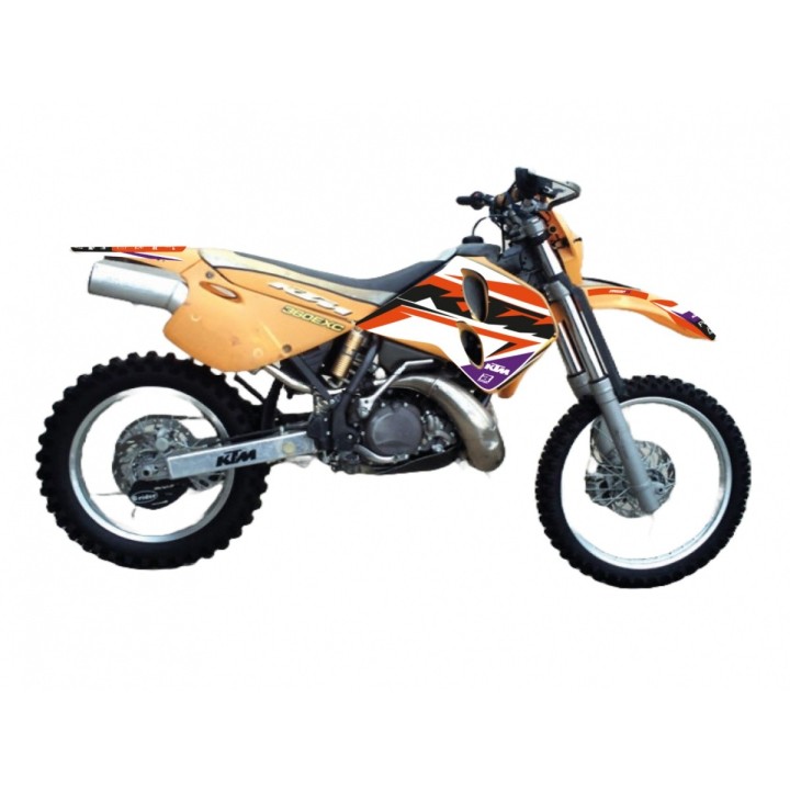 Plastiki i naklejki BLACKBIRD komplet naklejek (oklein) ktm 4T '96-'99 (4 stroke all models) dream 5