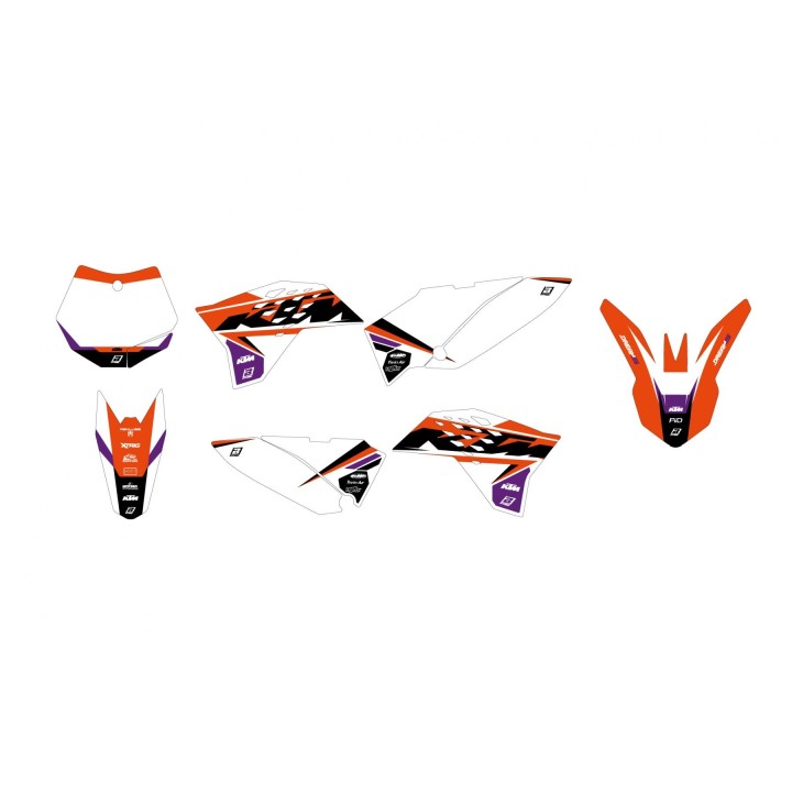 Plastiki i naklejki BLACKBIRD komplet naklejek (oklein) ktm SX 65 '09-'15 dream 5