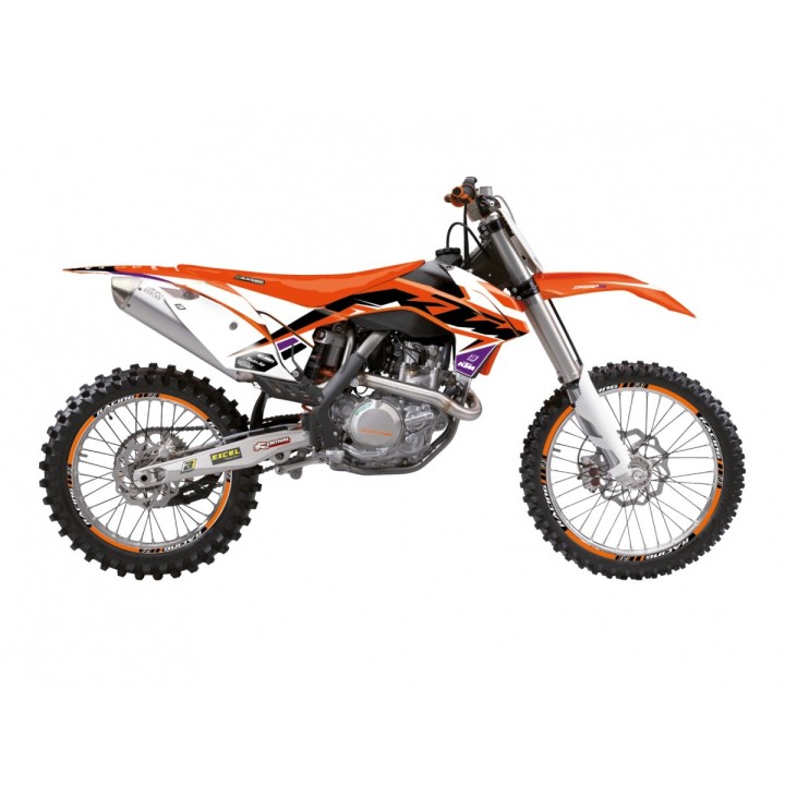 Plastiki i naklejki BLACKBIRD komplet naklejek (oklein) ktm sx/sx-f '13-'15, exc/exc-f '14-'16, dream 5