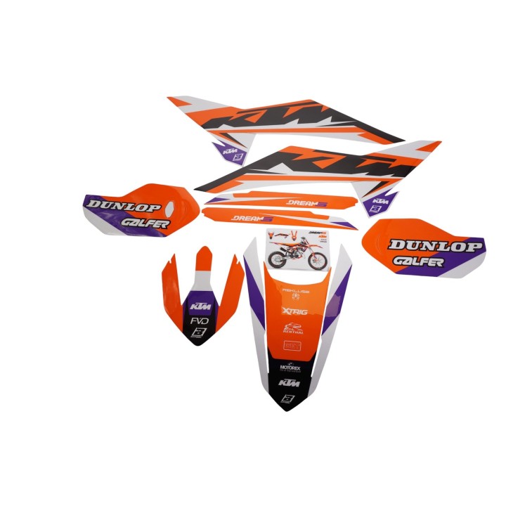 Plastiki i naklejki BLACKBIRD komplet naklejek (oklein) ktm SX 85 '25 dream 5