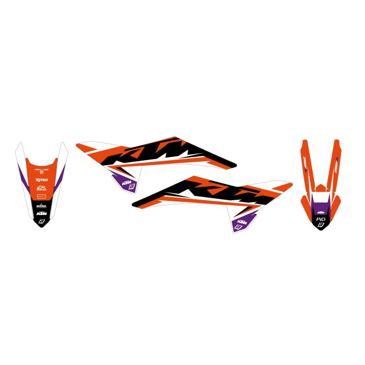 Plastiki i naklejki BLACKBIRD komplet naklejek (oklein) ktm sx/sx-f '25 dream 5