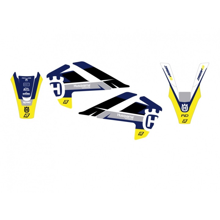 Plastiki i naklejki BLACKBIRD komplet naklejek (oklein) husqvarna tc 85 '18-'24 dream 5