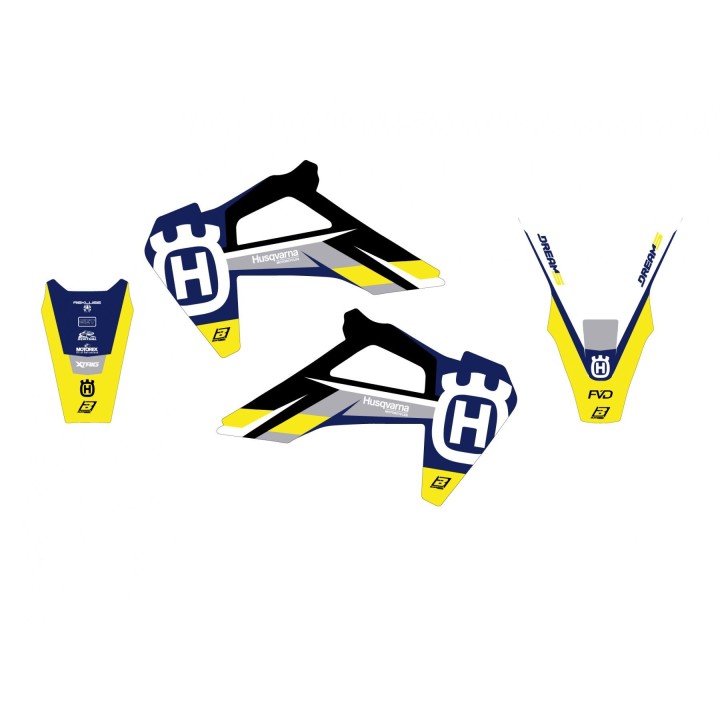 Plastiki i naklejki BLACKBIRD komplet naklejek (oklein) husqvarna tc/fc '19-'22, te/fe '20-'23 dream 5