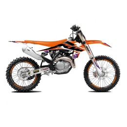 Plastiki i naklejki BLACKBIRD komplet naklejek (oklein) ktm sx/sx-f '19-'22, exc/exc-f '20-'23 dream 5 chrome efx