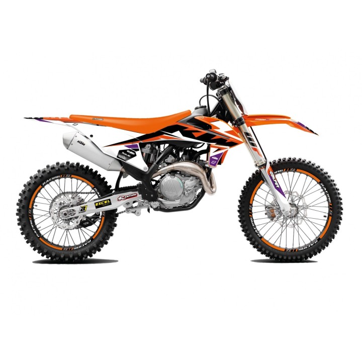 Plastiki i naklejki BLACKBIRD komplet naklejek (oklein) ktm sx/sx-f '19-'22, exc/exc-f '20-'23 dream 5 chrome efx