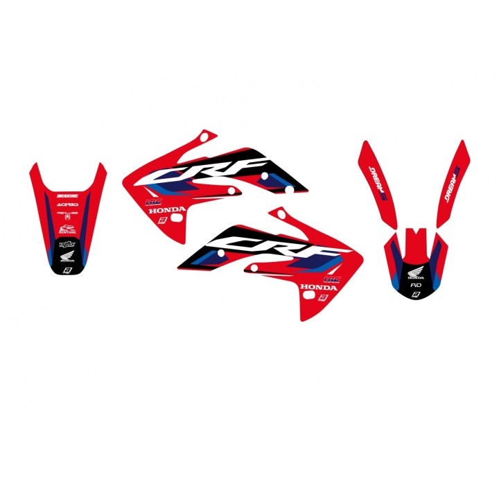 Plastiki i naklejki BLACKBIRD komplet naklejek (oklein) honda crf 150 '07-'24 dream 5