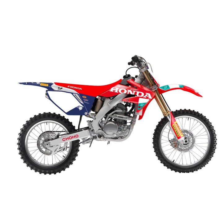 Plastiki i naklejki BLACKBIRD komplet naklejek (oklein) honda crf 250R '04-'09, crf 250X '04-'21 replica team hrc 25 honda