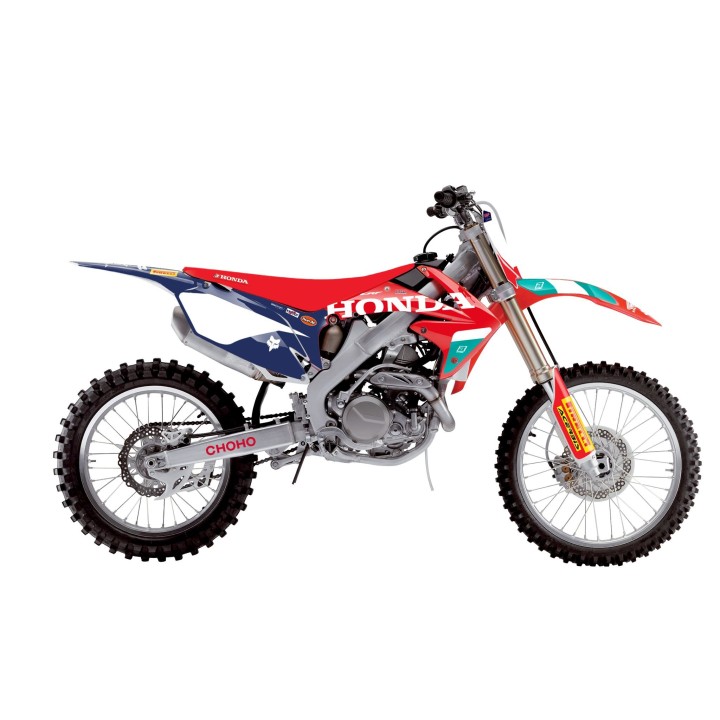 Plastiki i naklejki BLACKBIRD komplet naklejek (oklein) honda crf 250R '10-'13; crf 450R '09-'12 replica team hrc 25 honda