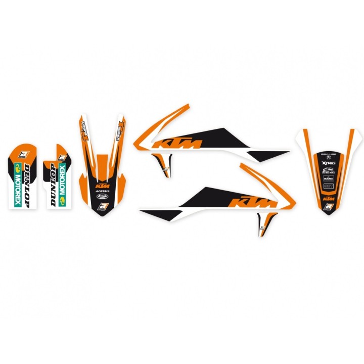 Plastiki i naklejki BLACKBIRD komplet naklejek (oklein) ktm SX 50 '16-'23 dream 4