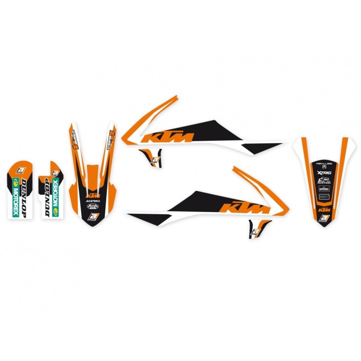 Plastiki i naklejki BLACKBIRD komplet naklejek (oklein) ktm SX 65 '16-'23 dream 4