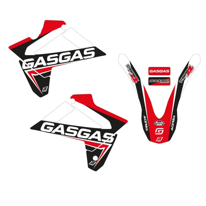 Plastiki i naklejki BLACKBIRD komplet naklejek (oklein) gas gas ec 125/250/300 '07-'09, fsr 450 '07-'05 dream 3