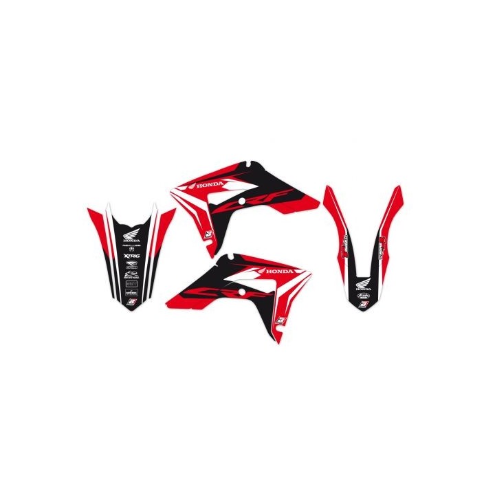 Plastiki i naklejki BLACKBIRD komplet naklejek (oklein) honda crf 250R '22-'24, crf 450R '21-'24 dream 4