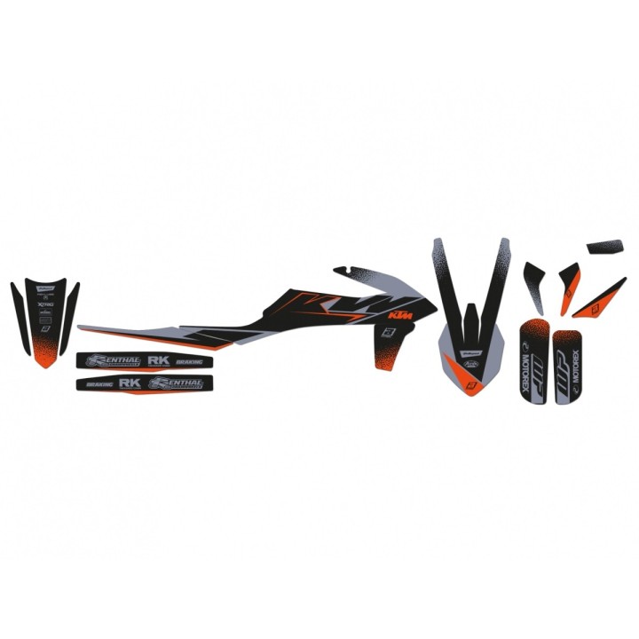 Plastiki i naklejki BLACKBIRD komplet naklejek (oklein) ktm sx/sx-f '19-'22, exc/exc-f '20-'23