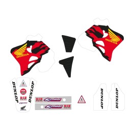 Plastiki i naklejki TECNOSEL (blackbird) komplet naklejek (oklein) honda cr 125 '93-'94, cr 250 '92-'94, replica team honda '92…