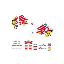 Plastiki i naklejki TECNOSEL (blackbird) komplet naklejek (oklein) honda cr 125 '93-'94, cr 250 '92-'94, replica team honda end…