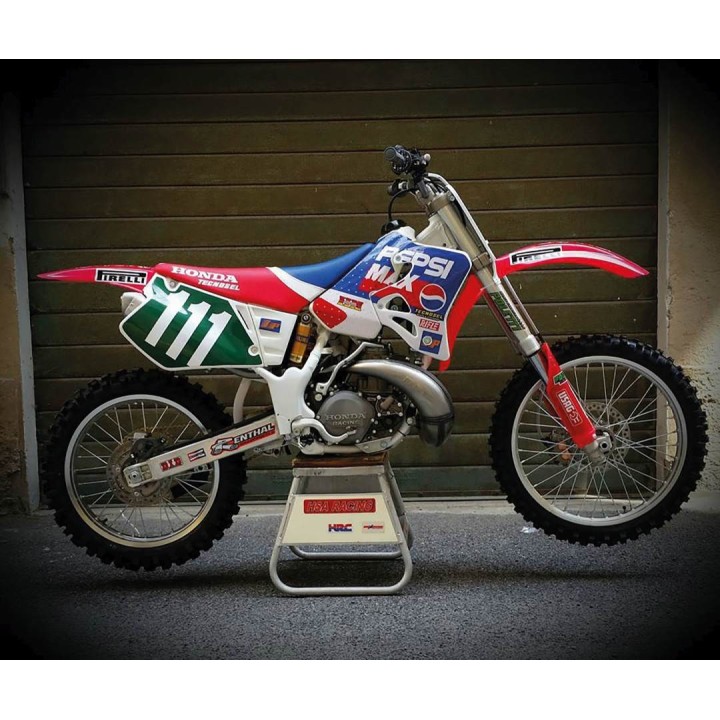 Plastiki i naklejki TECNOSEL (blackbird) komplet naklejek (oklein) honda cr 125 '93-'94, cr 250 '92-'94, replica team honda pep…