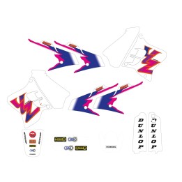 Plastiki i naklejki TECNOSEL (blackbird) komplet naklejek (oklein) yamaha yz 125/250 '93-'95, replica team yamaha '93