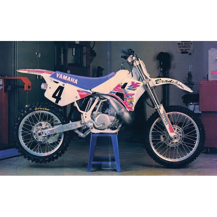 Plastiki i naklejki TECNOSEL (blackbird) komplet naklejek (oklein) yamaha yz 250 '90-'92, replica team yamaha '92 usa