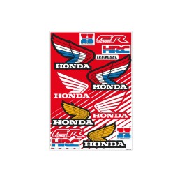 Plastiki i naklejki TECNOSEL (blackbird) komplet naklejek (oklein) reklamowych, logo honda vintage