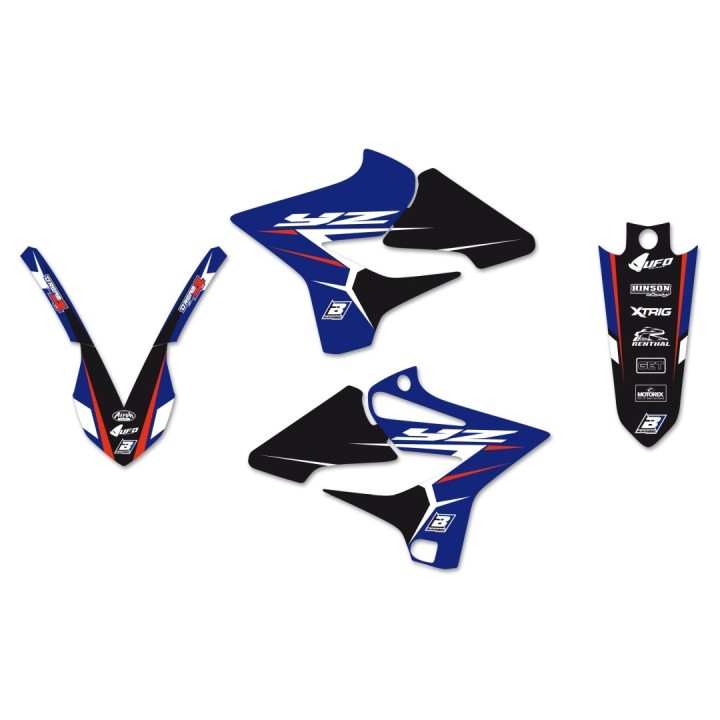 Plastiki i naklejki BLACKBIRD komplet naklejek (oklein) yamaha yz 125/250 '22-'24 dream 4