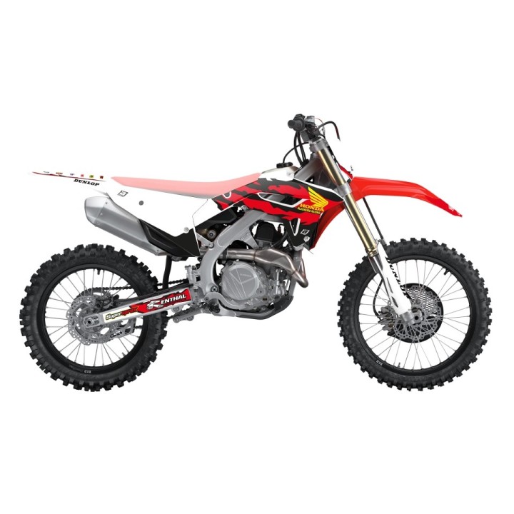 Plastiki i naklejki BLACKBIRD komplet naklejek (oklein) honda crf 250R '22-'24, crf 450R '21-'24 retro