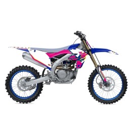 Plastiki i naklejki BLACKBIRD komplet naklejek (oklein) yamaha yz 250F '23-'24; yz 450F '23-'24 retro