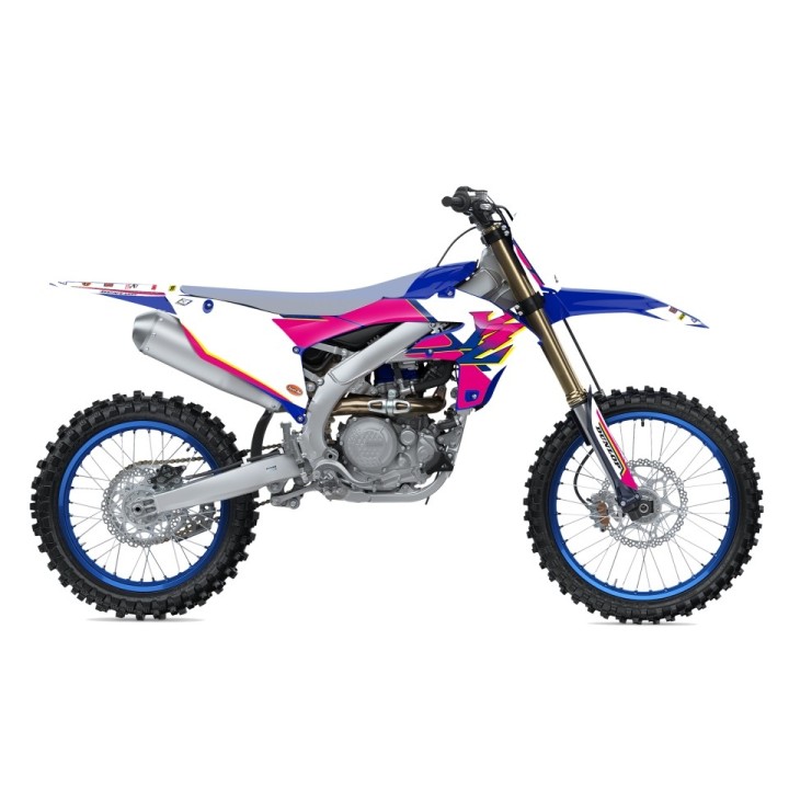 Plastiki i naklejki BLACKBIRD komplet naklejek (oklein) yamaha yz 250F '23-'24; yz 450F '23-'24 retro