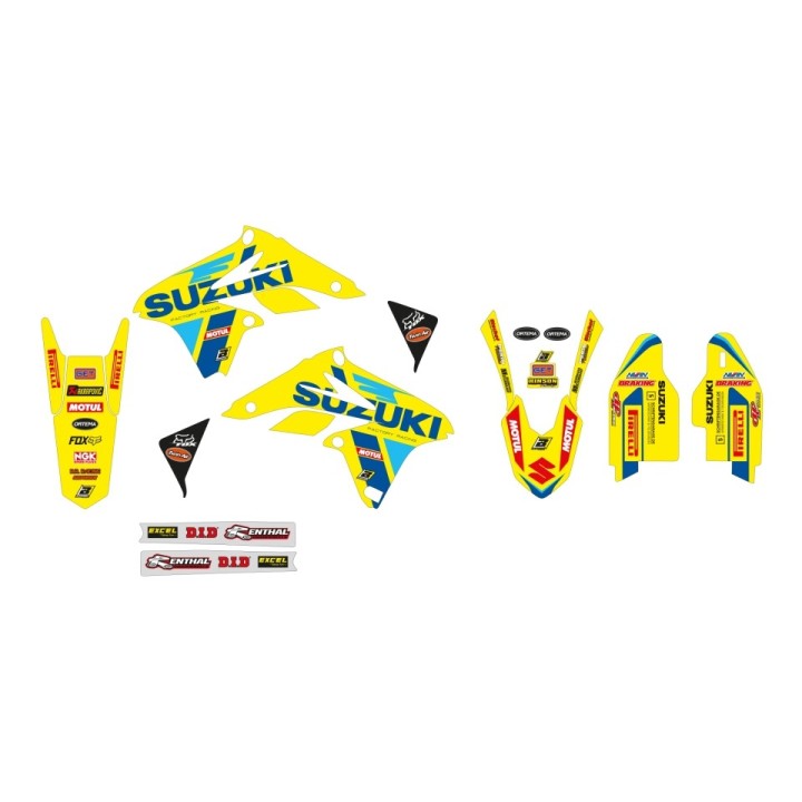 Plastiki i naklejki BLACKBIRD komplet naklejek (oklein) suzuki rmz 250 '10-'18 replica suzuki ksrt restyle 22