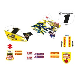 Plastiki i naklejki BLACKBIRD komplet naklejek (oklein) suzuki rm 125/250 '01-'24 replica team suzuki 2003