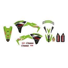 Plastiki i naklejki BLACKBIRD komplet naklejek (oklein) kawasaki kx 250F '17-'20 replica kawasaki racing team 22