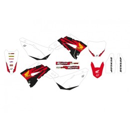 Plastiki i naklejki BLACKBIRD komplet naklejek (oklein) honda cr 125R '02-'07, cr 250R '02-'07 retro